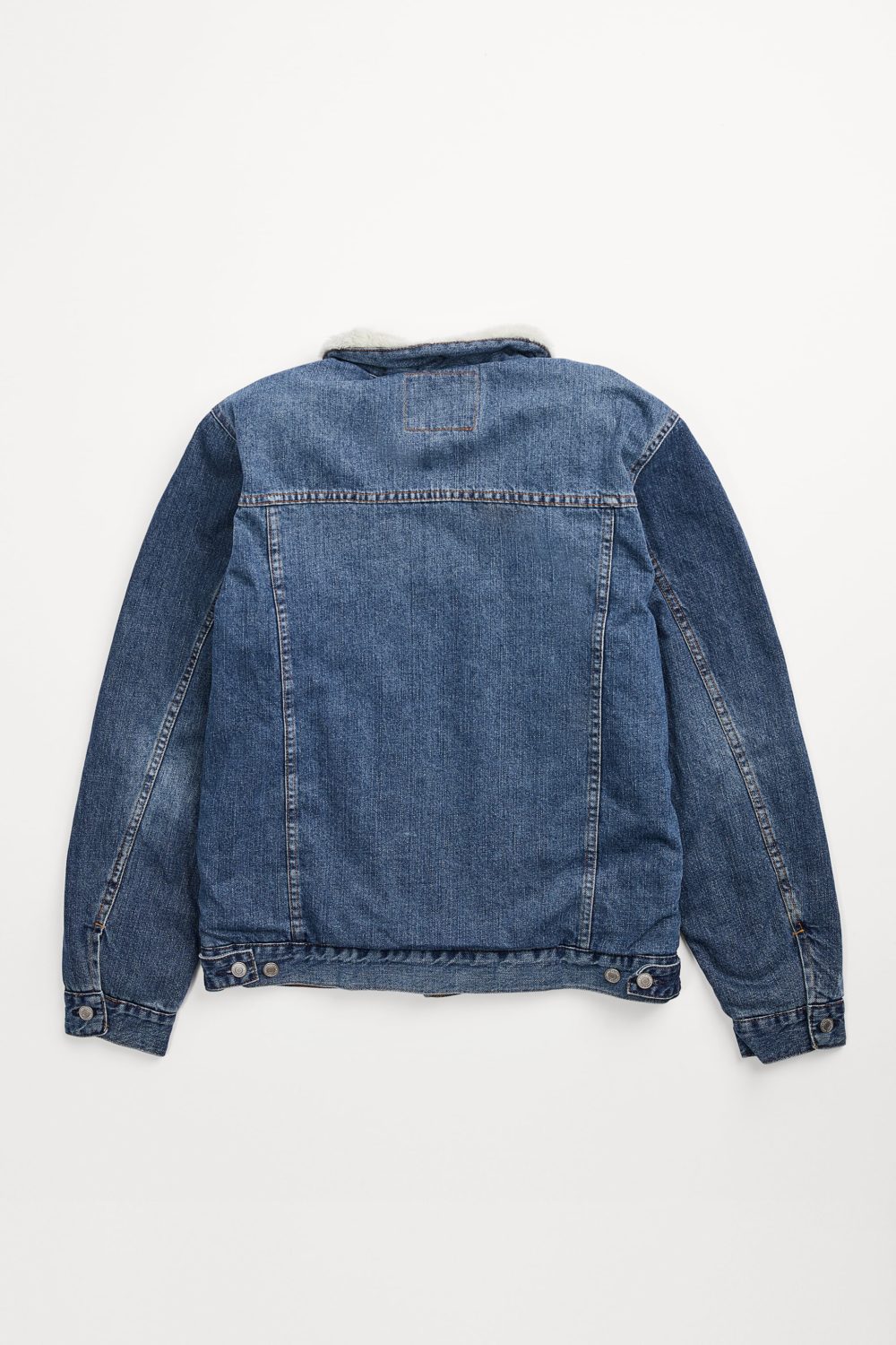 Denim Jacket With Faux Shearling - 画像 (2)